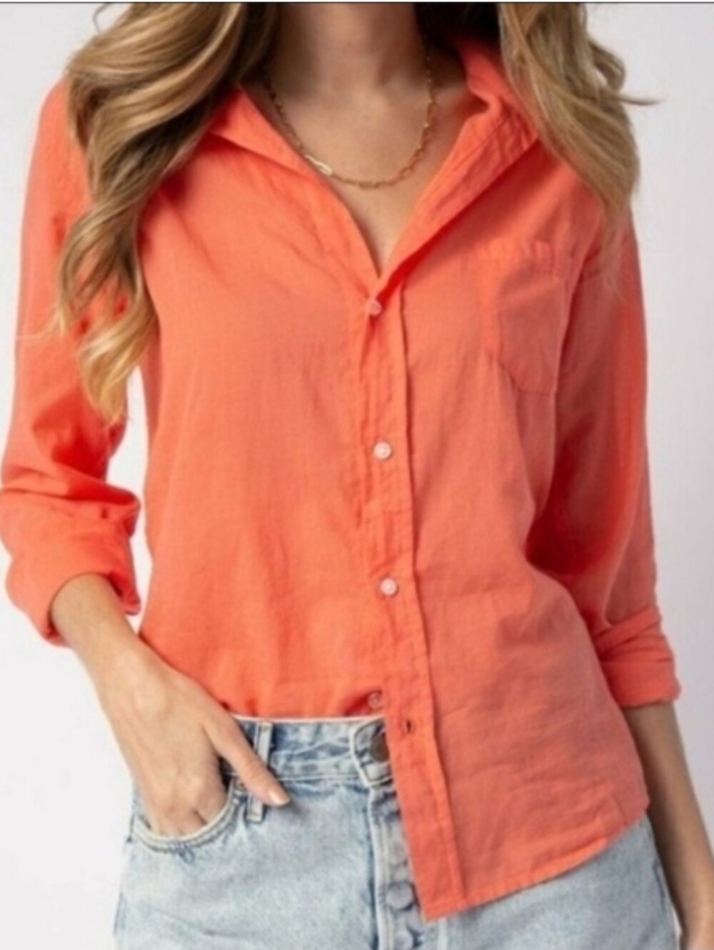 Frank & Eileen Coral Button-Down Shirt